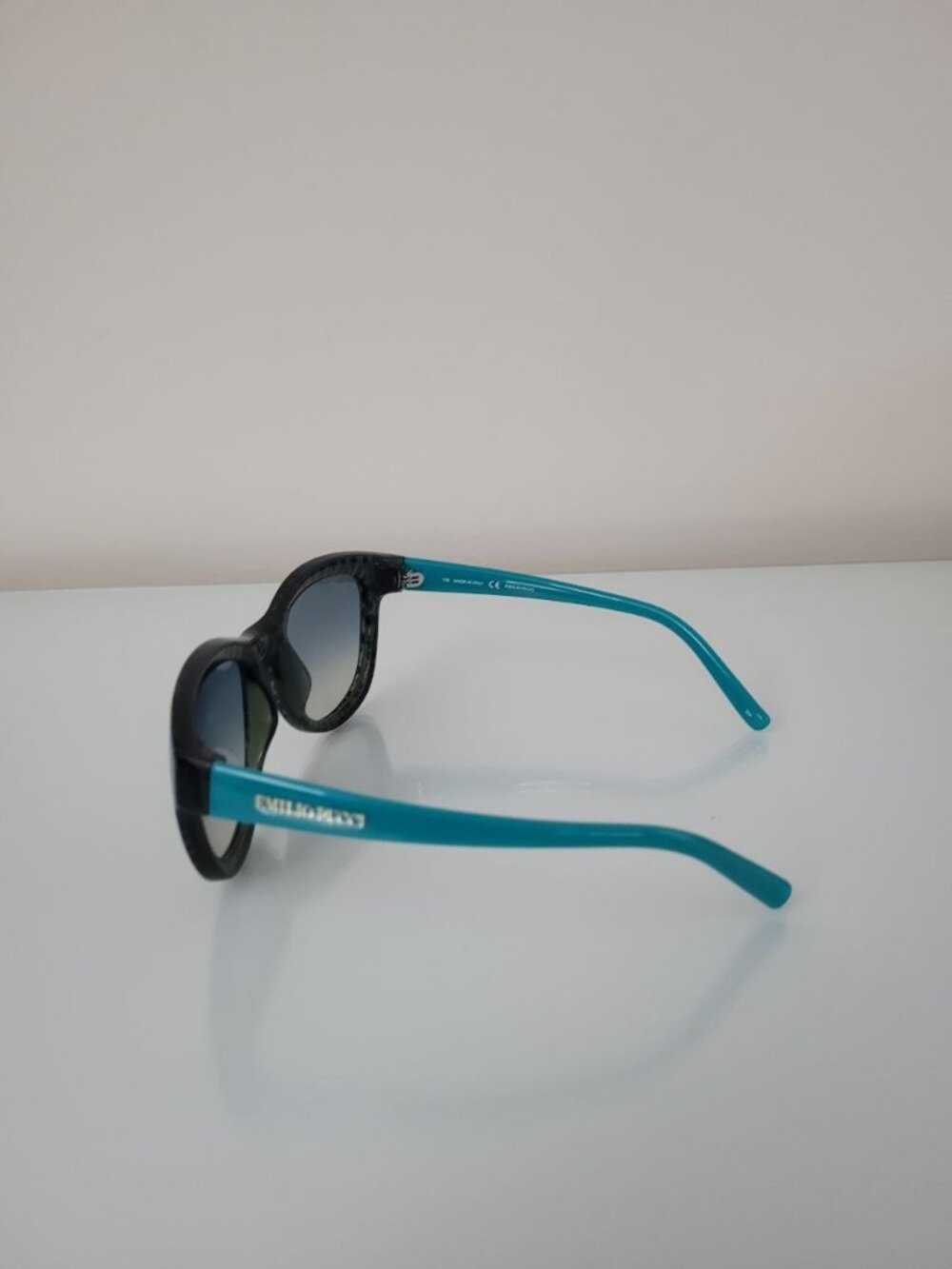 Emilio Pucci EP737S Italian Designer Sunglasses Green Geometric Print - Picture 3 of 10